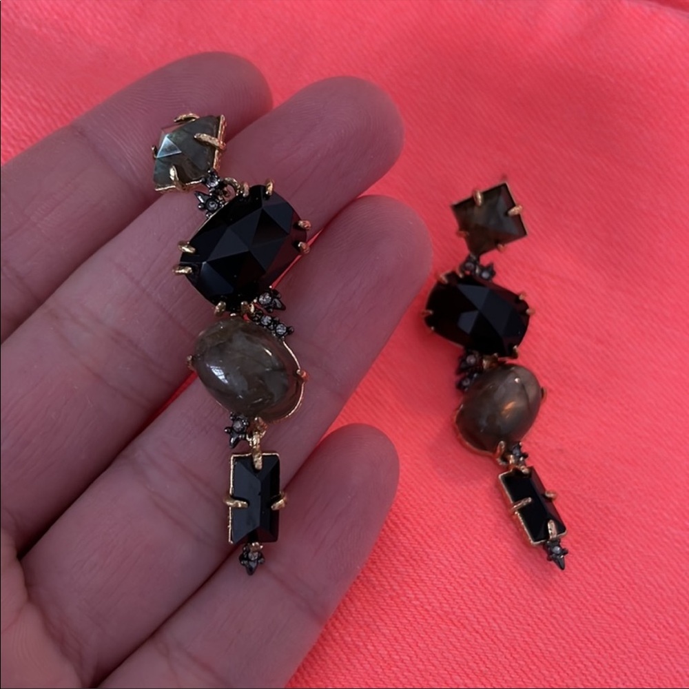 Alexis Bittar gem stone earrings
